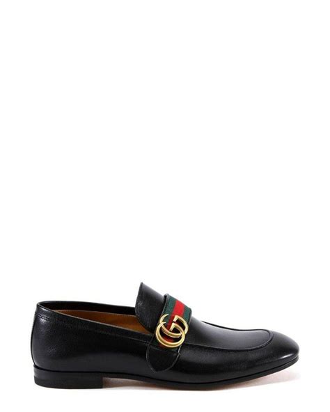 gucci gg webbed trim loafers|interlocking g loafers.